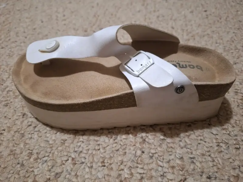 Sandalias blancas Bamers Memory Foam - 3
