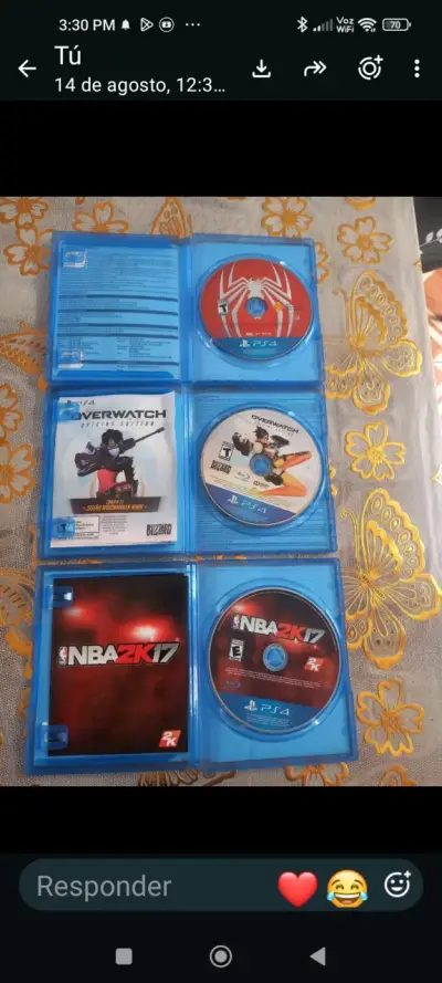Lote de juegos PS4: Spider-Man, Overwatch y NBA 2K17 - miniatura 2