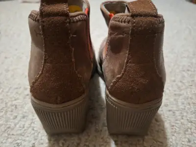 Botines de cuero marrón con tacón CAT - miniatura 4
