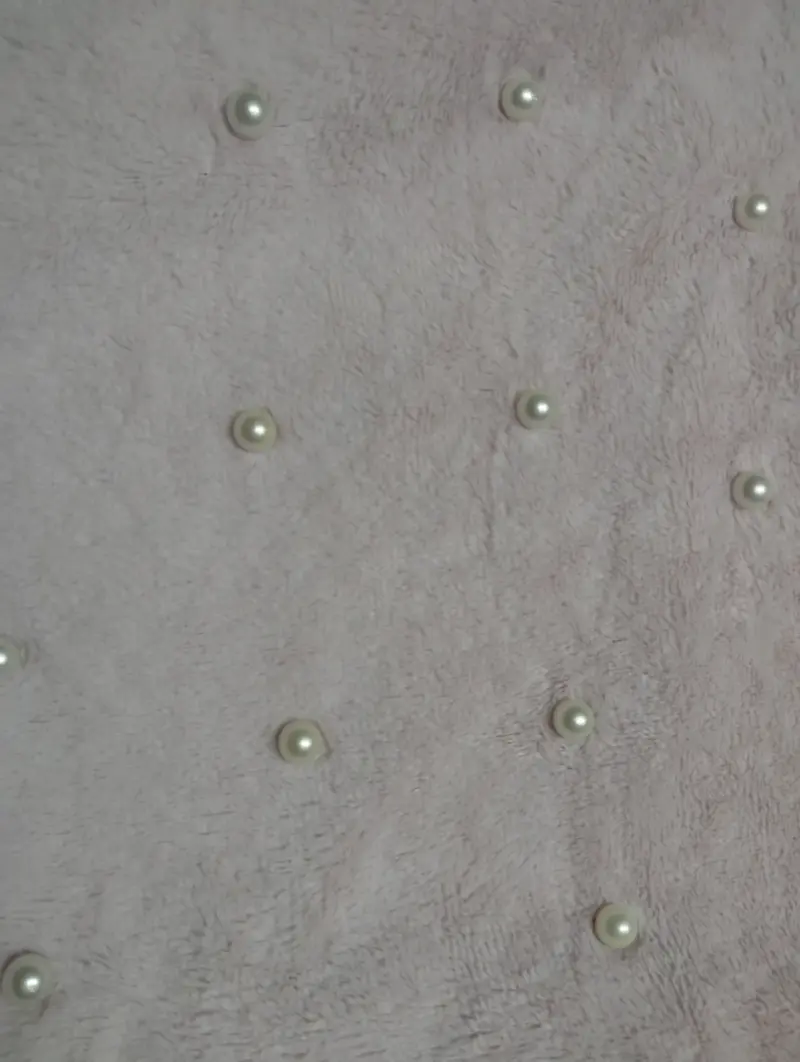 Suéter de felpa con perlas para mujer - 2