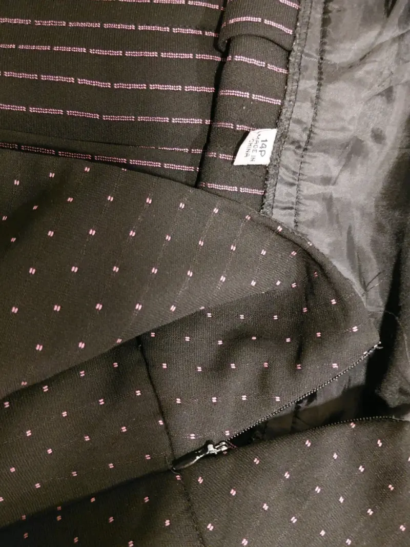 Falda Coquette polka dots negra con puntos rosa - 2