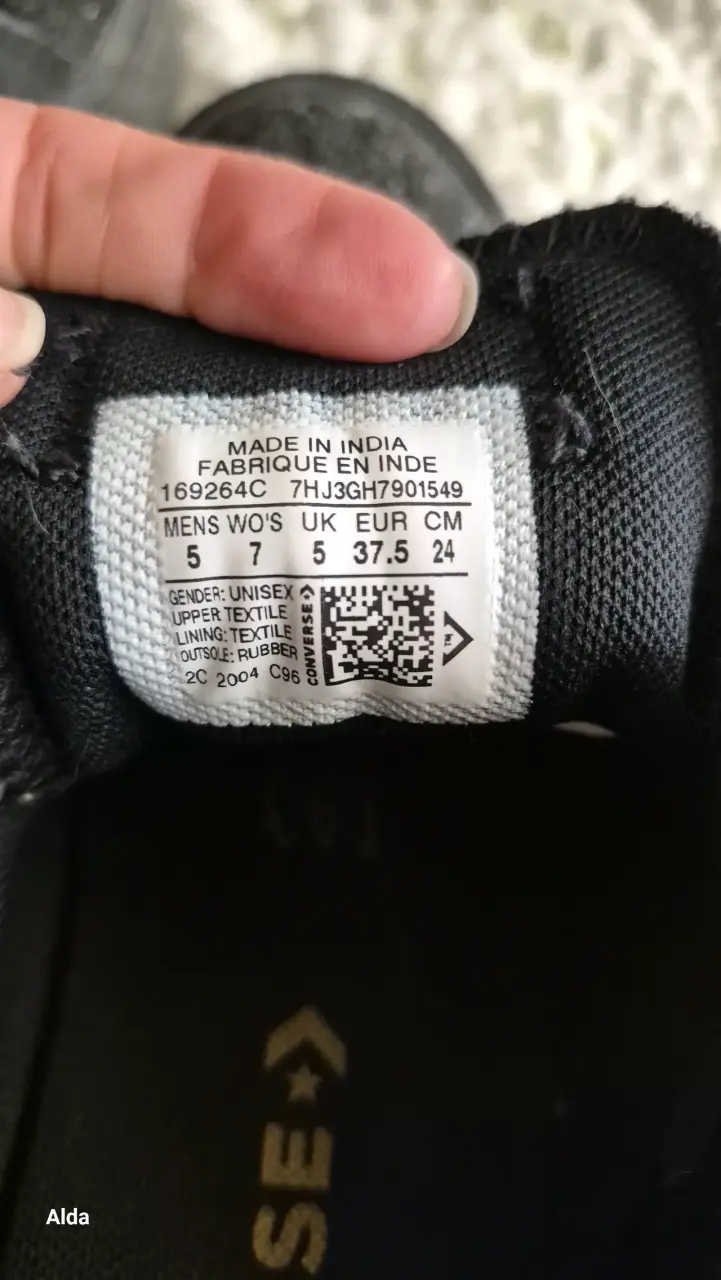 Zapatillas Converse All Star negras con brillo - 1