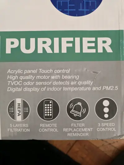 Purificador de Aire con Control Remoto y Filtro HEPA - miniatura 1