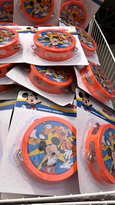 Pandereta Juguete Disney Mickey y Minnie - miniatura 1