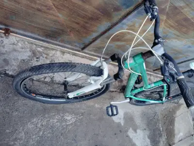 Bicicleta Trek verde para montaña en buen estado - miniatura 2