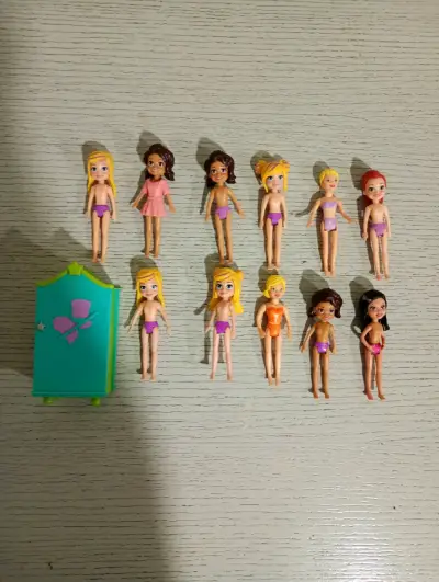 Lote 10 muñecas Polly Pocket con armario magico - miniatura 3