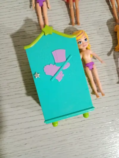 Lote 10 muñecas Polly Pocket con armario magico - miniatura 4
