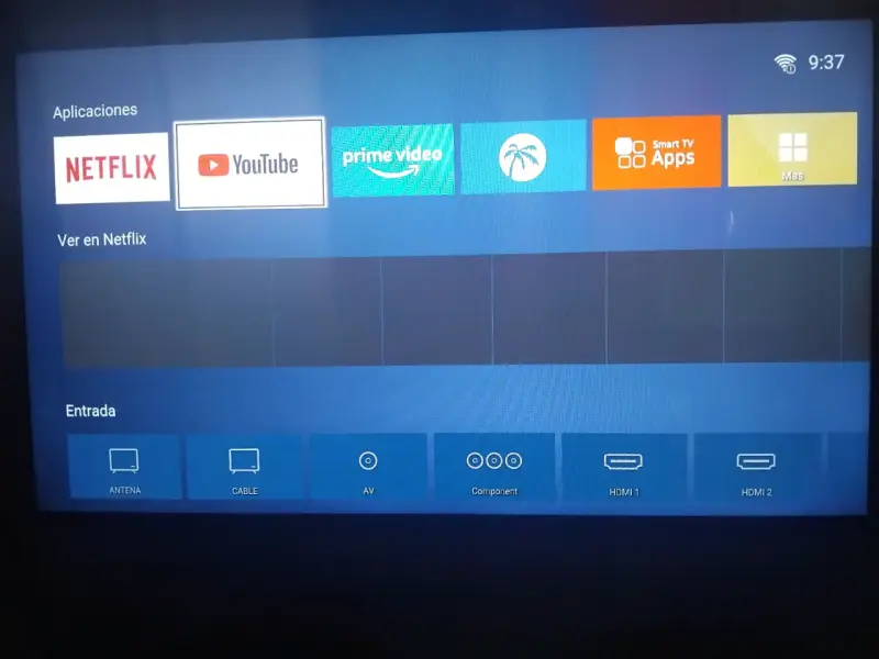 Smart TV con aplicaciones integradas