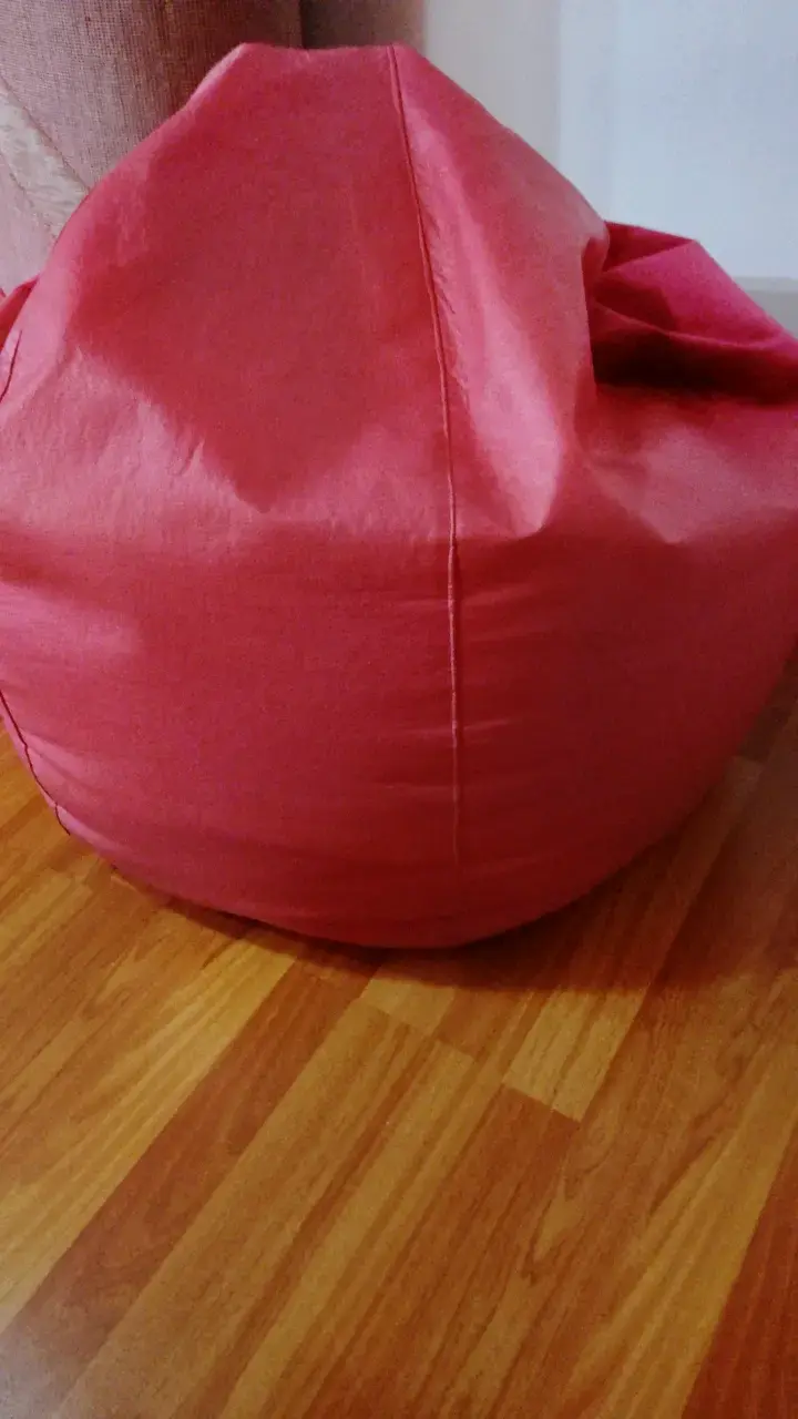 Puff fucsia grande para sala o dormitorio - 2