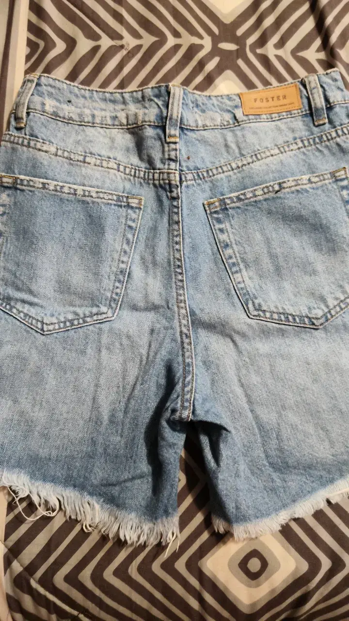 Shorts de mezclilla desgastados Foster - 2