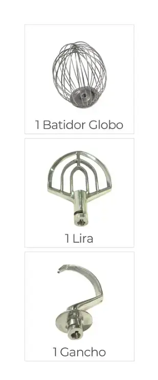Batidora 10 litros industrial de pie para cocina - 5