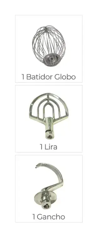 Batidora 10 litros industrial de pie para cocina - miniatura 5