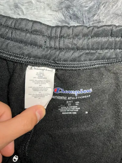 Pantalones deportivos negros Champion talla 2XL - miniatura 3