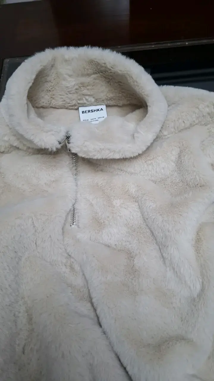Chaqueta de Peluche Beige Bershka - 2