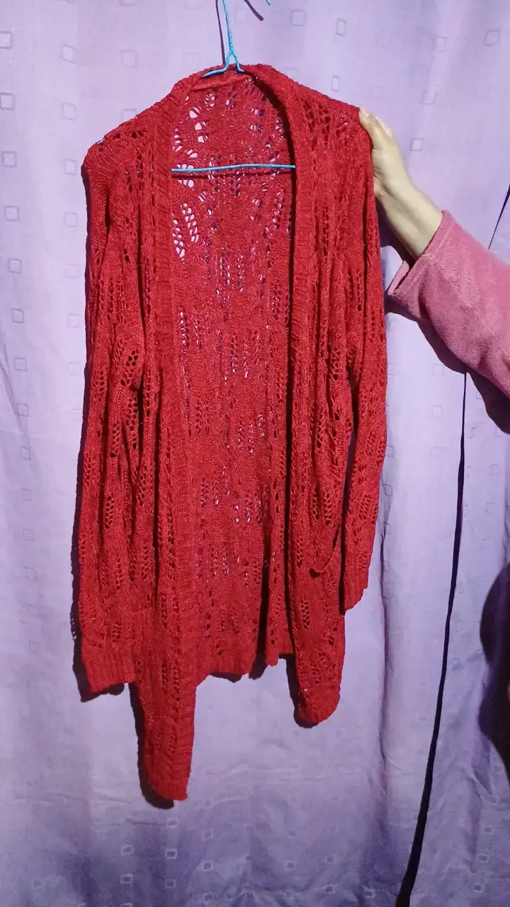 Cardigan tejido abierto en dos colores - 2