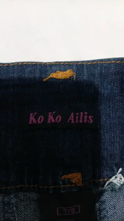 Falda de mezclilla azul tipo tubo para mujer - miniatura 3