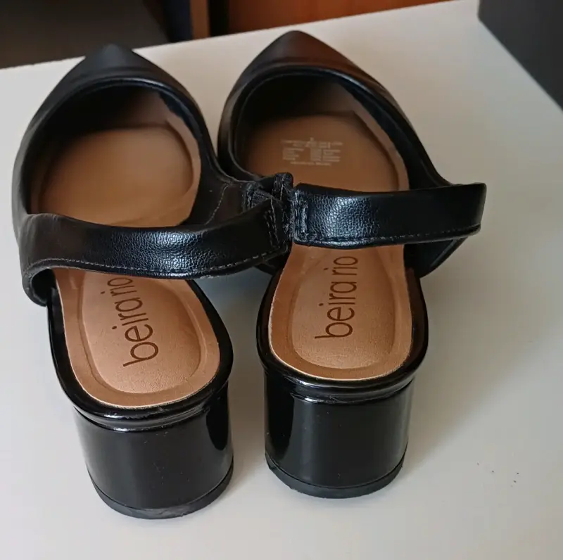 Zapatos de Tacón Bajo Beira Rio Negros - 3