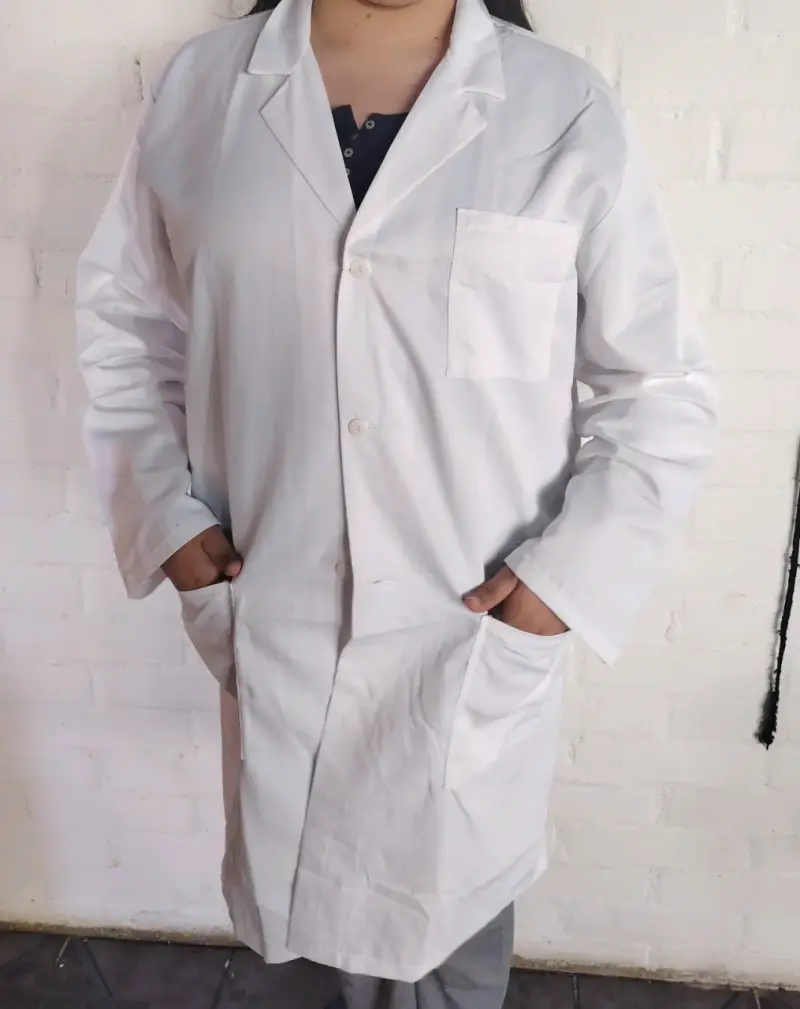 Delantal Blanco Unisex de Laboratorio - 3