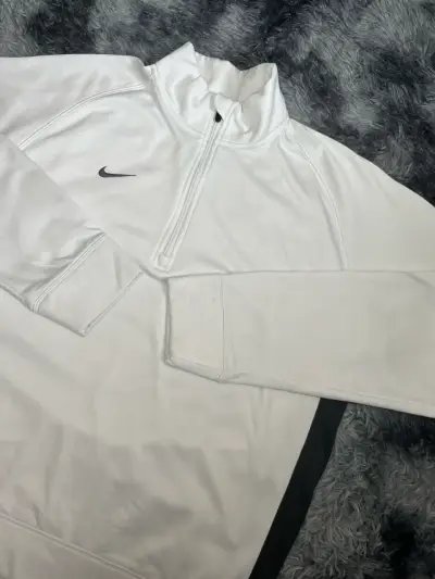Polerón Nike Therma-Fit Blanco con Cierre - miniatura 2