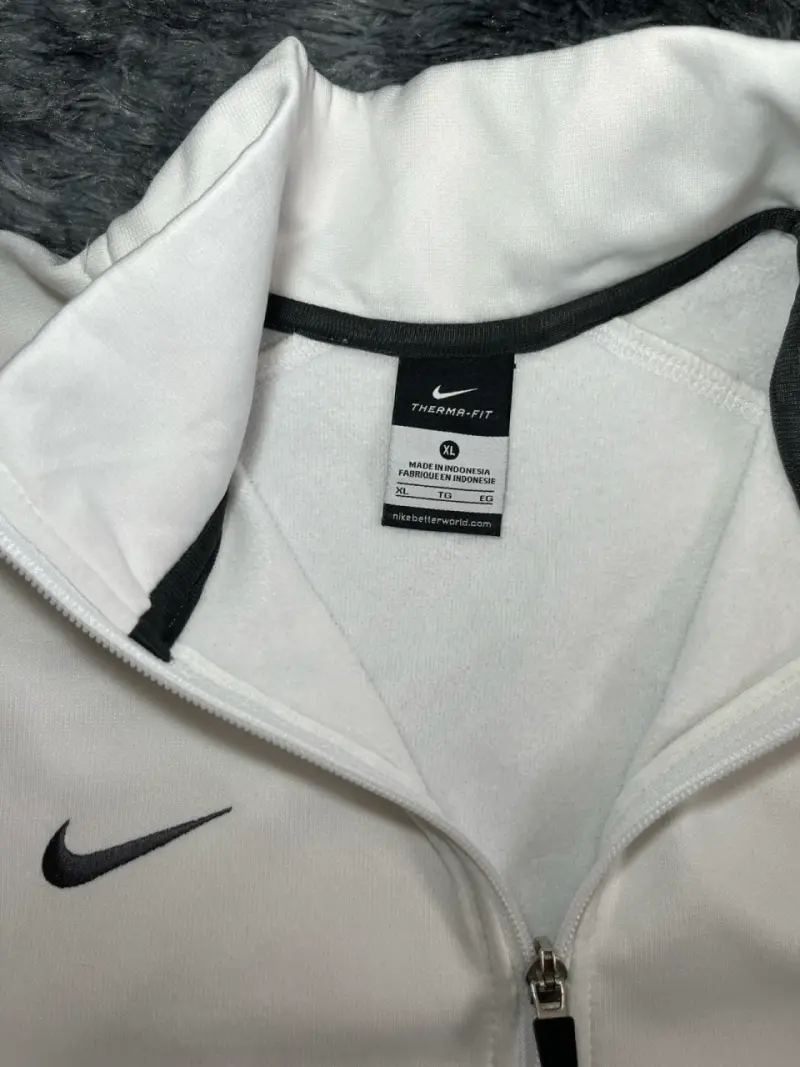 Polerón Nike Therma-Fit Blanco con Cierre - 3