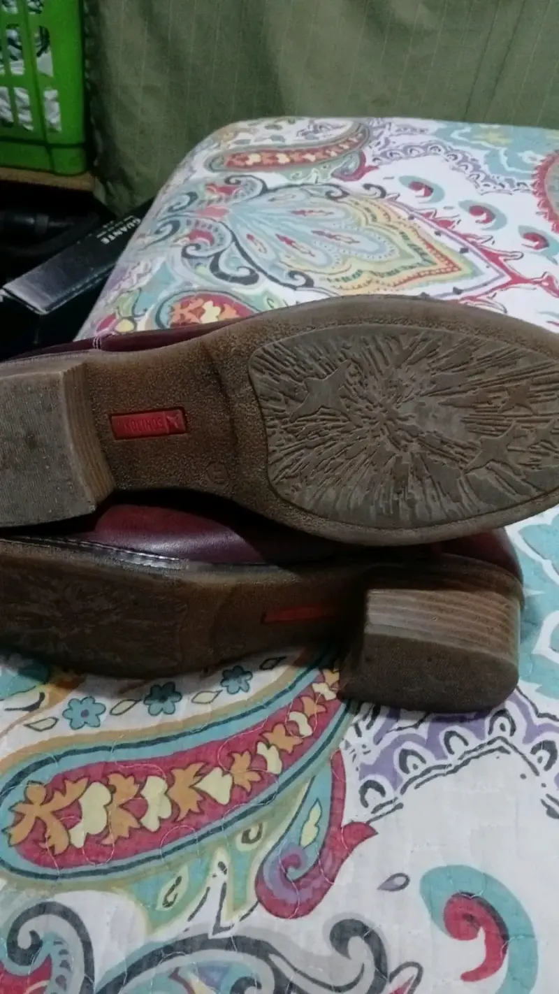 Botines de cuero burdeos para mujer Pikolinos - 4