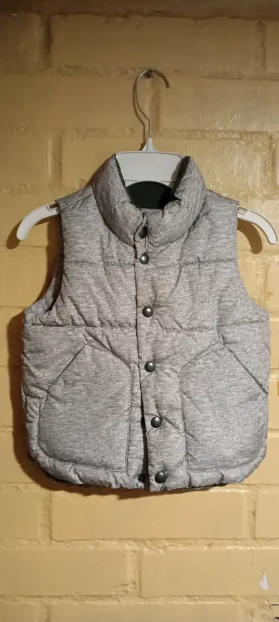 Chaleco acolchado gris para niño - miniatura 1