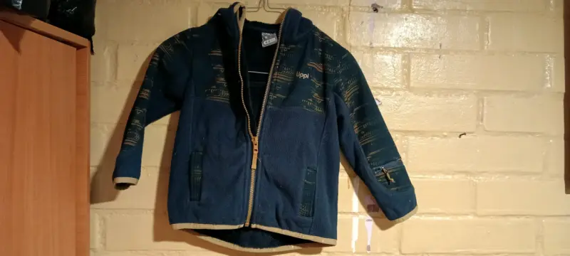 Chaqueta polar para niños Lippi azul con diseño