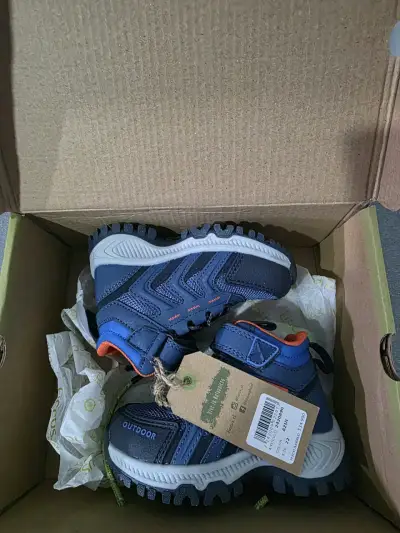 Zapatillas outdoor para niño Ficcus azul - miniatura 1