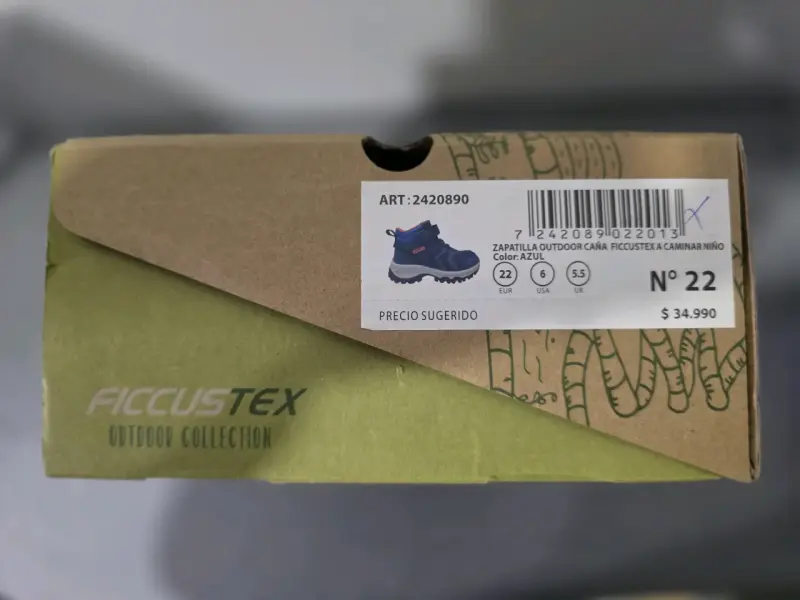 Zapatillas outdoor para niño Ficcus azul - 3