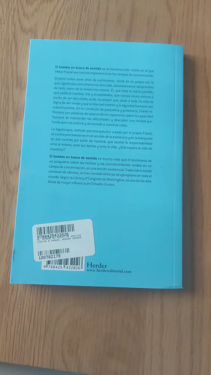 Libro 'El Hombre en Busca de Sentido' de Viktor Frankl - 2