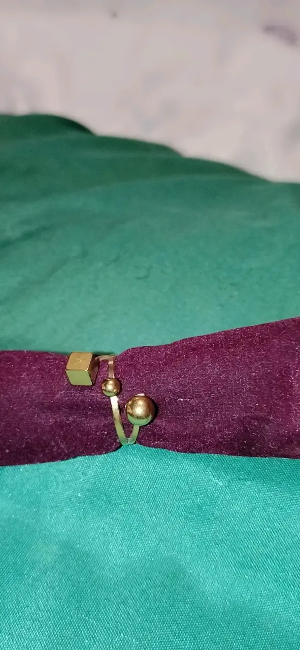 Anillo doble laminado oro de 14 y 18 klates - 3