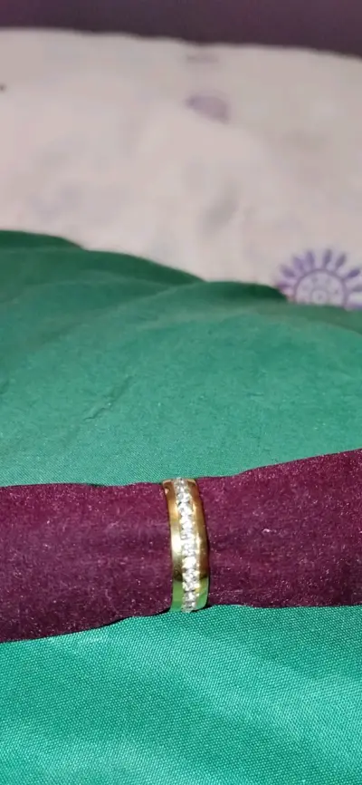Anillo doble laminado oro de 14 y 18 klates - miniatura 4