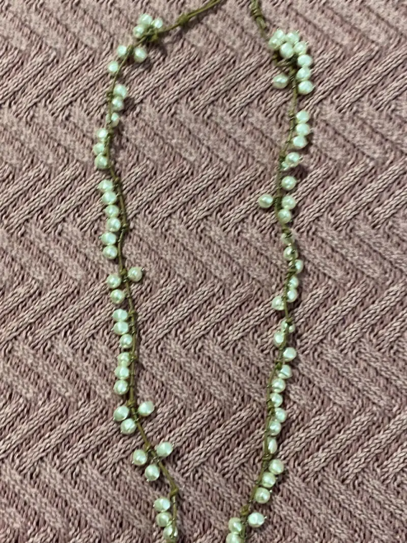 Collar de perlas artificiales Anaya elegante - 1