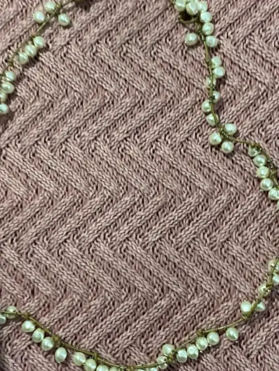 Collar de perlas artificiales Anaya elegante - miniatura 2