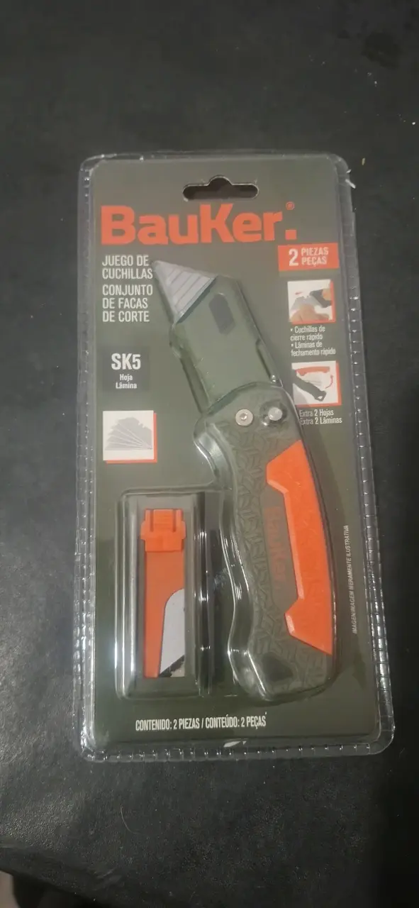 Cuchillo plegable Bauker con cuchillas SK5 - 1