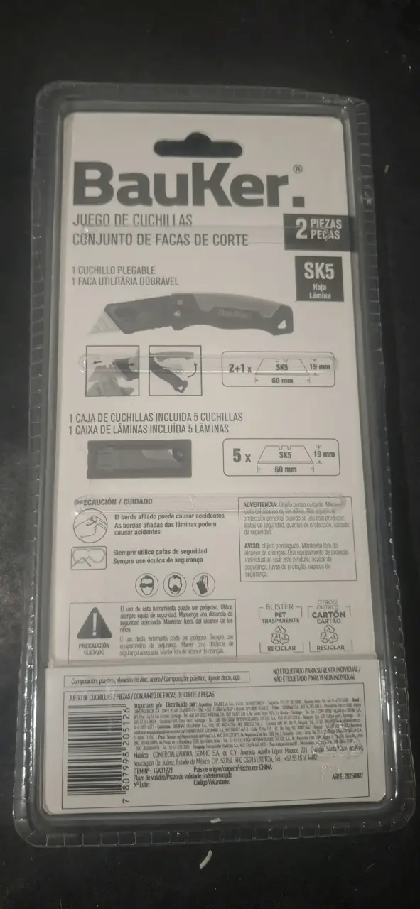 Cuchillo plegable Bauker con cuchillas SK5 - 2