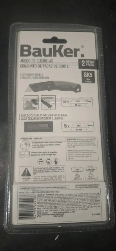 Cuchillo plegable Bauker con cuchillas SK5 - miniatura 2