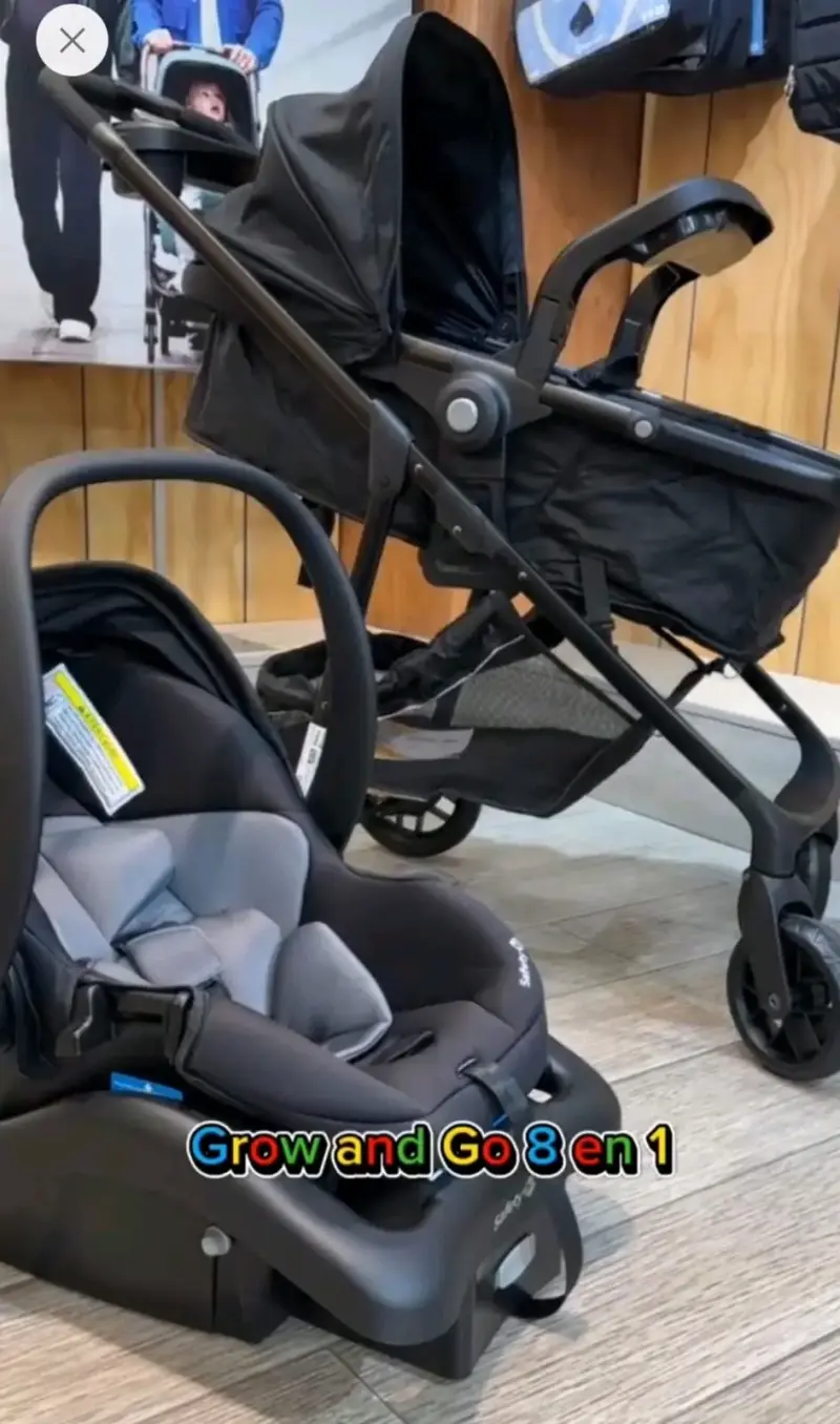 Coche de bebé 8 en 1 con silla de auto - 1