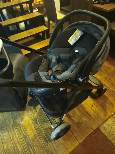Coche de bebé 8 en 1 con silla de auto - miniatura 6