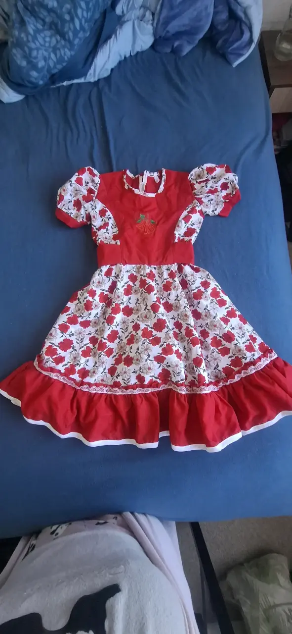 Vestido cueca rojo - 1