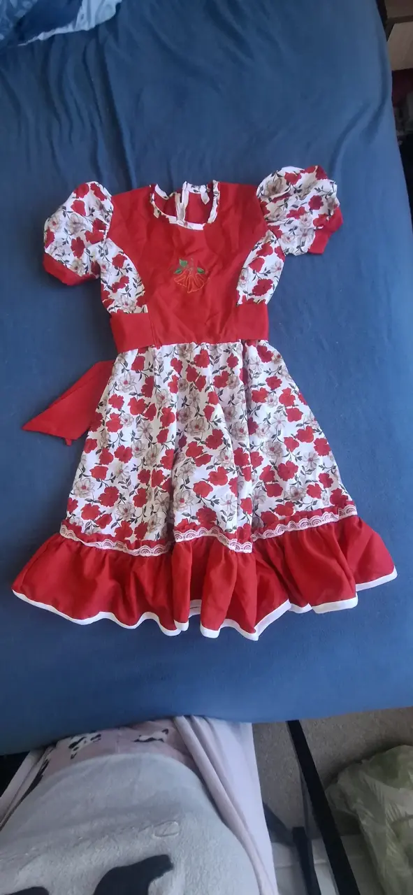 Vestido cueca rojo - 3