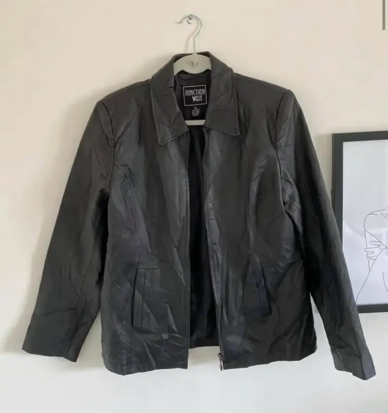 Chaqueta de cuero negra Junction West - 1