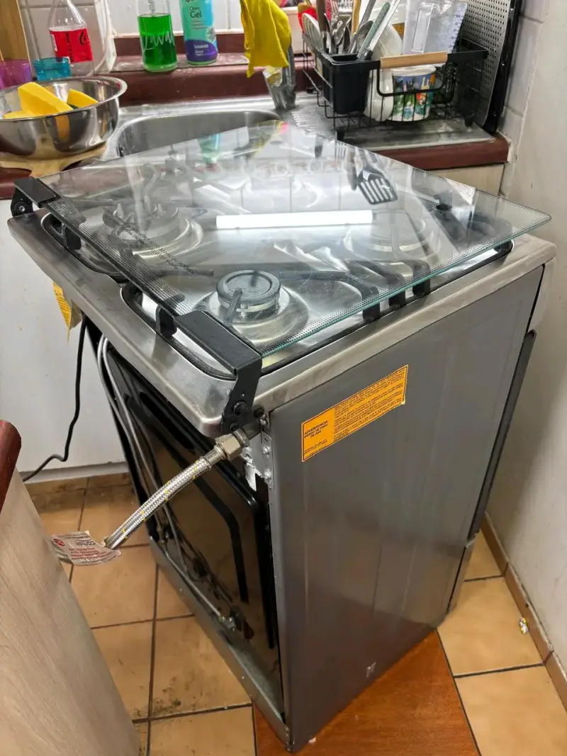 Cocina a gas Fensa con horno y 4 quemadores - 6