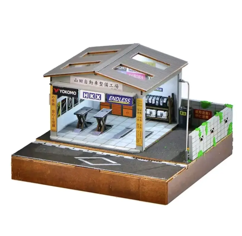 Diorama/Maqudeta taller a escala 1/64 Yamada NUEVO - 1