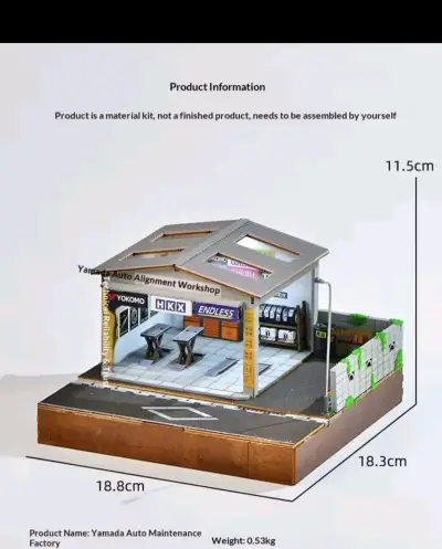 Diorama/Maqudeta taller a escala 1/64 Yamada NUEVO - miniatura 3