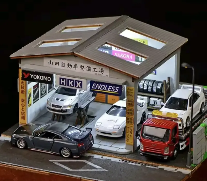 Diorama/Maqudeta taller a escala 1/64 Yamada NUEVO - 4