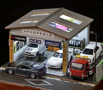 Diorama/Maqudeta taller a escala 1/64 Yamada NUEVO - miniatura 4