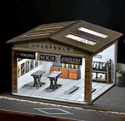 Diorama/Maqudeta taller a escala 1/64 Yamada NUEVO - miniatura 5
