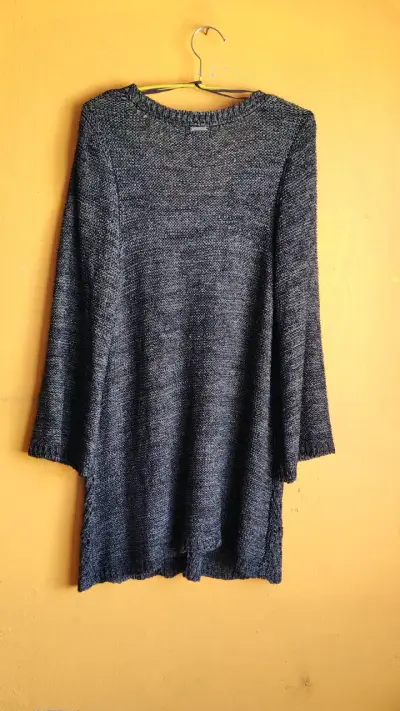 Suéter tejido gris oscuro para mujer talla M - miniatura 3