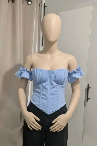 Corset de hombros descubiertos en varios colores - miniatura 2